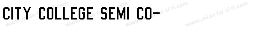 City College Semi Co字体转换